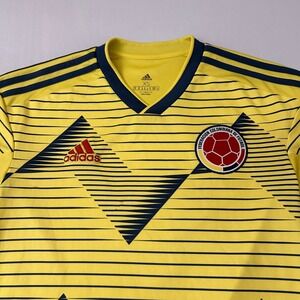 Adidas‎ Colombia Mens XS Yellow Soccer Jersey Football Shirt National Team